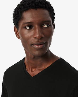 Playera De Punto A Rayas De Corte Cl&aacute;sico Para Hombre