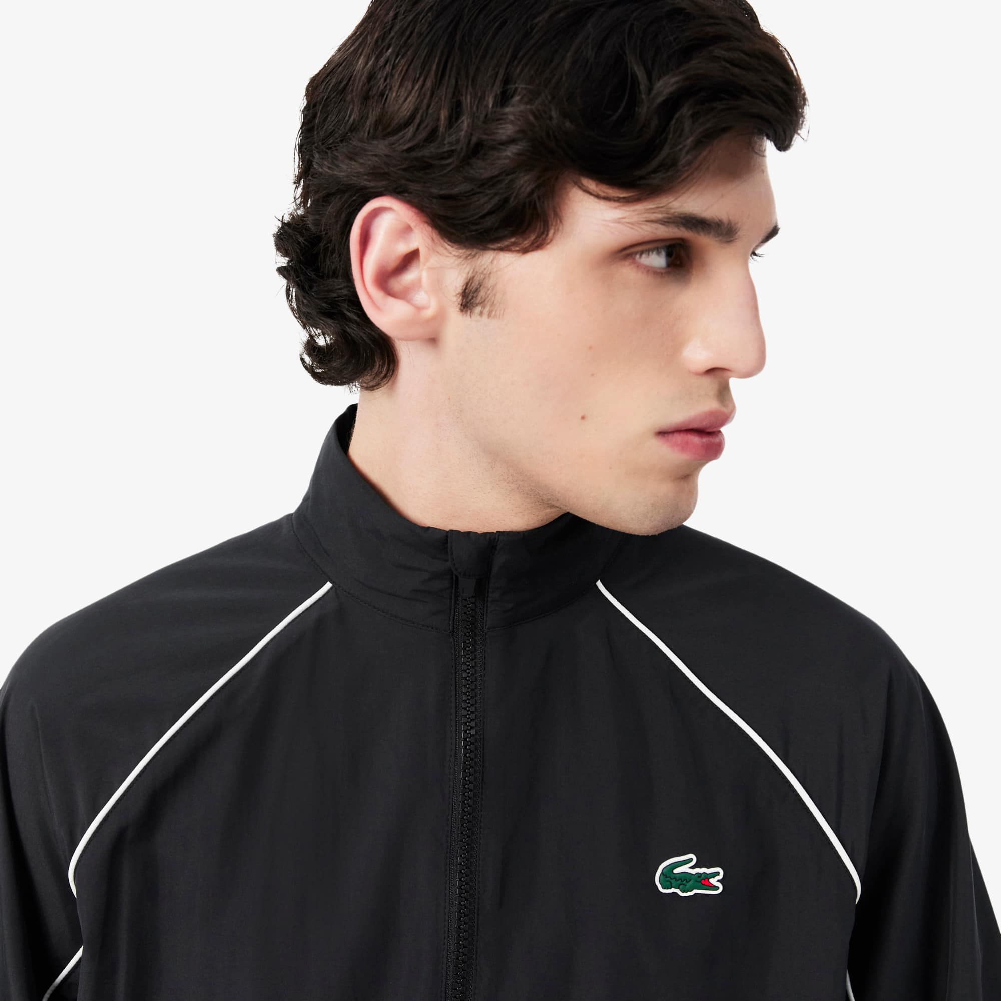 Sport Water-Repellent Trim Accent Track Jacket