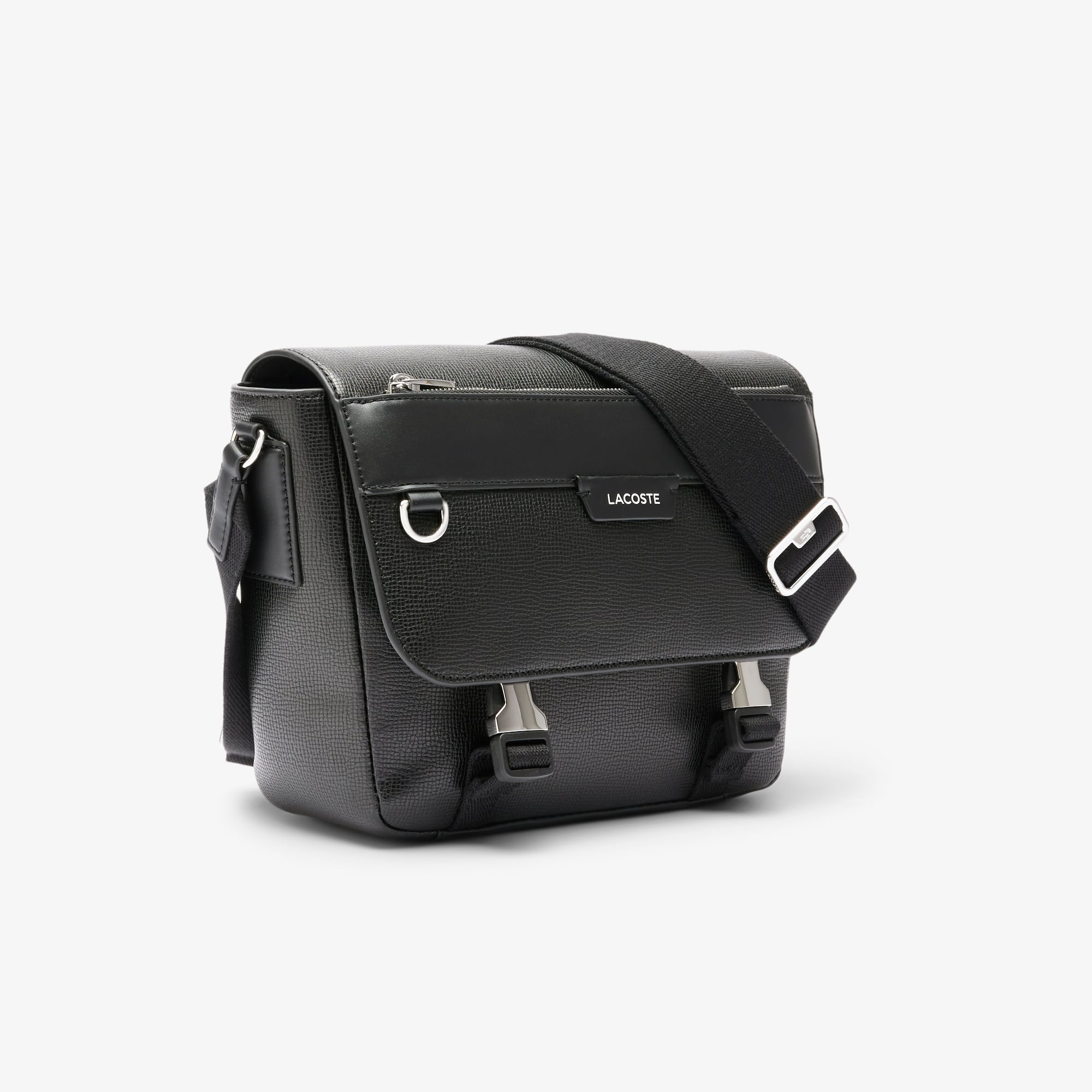 Ossian Flap Close Leather Satchel - Bags - New In 2026 | Lacoste