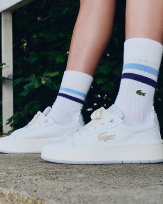 Sneakers de mujer Carnaby de piel y plataforma con monograma