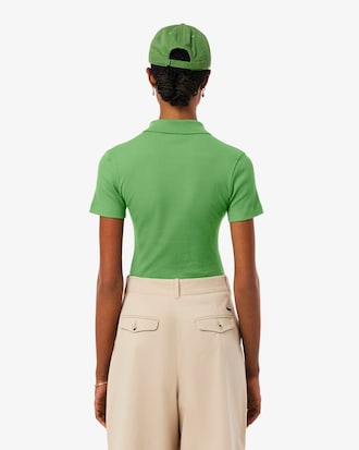 Women's Slim Fit L.12.D Ribbed Cotton Polo