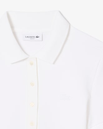 Women's Slim Fit Stretch Mini Piqu&eacute; Polo Dress