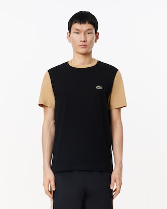 Men's Regular Fit Cotton Colorblock T-Shirt