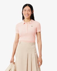 Women's Slim Fit L.12.D Ribbed Cotton Polo