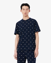 Men's Crocodile Print Pajama Top