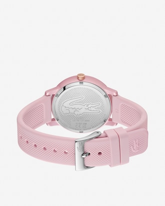 Women's Lacoste.12.12 Go 3 Hands Blush Silicone Watch