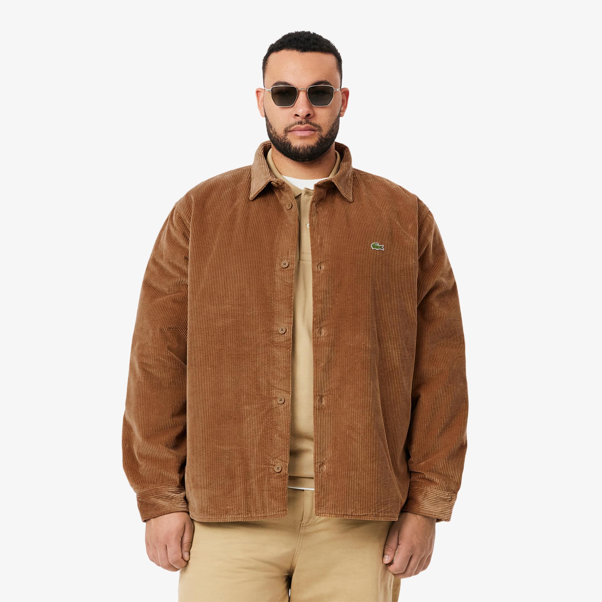 Men's Oversized Corduroy Overshirt - Button Down Shirts - New In