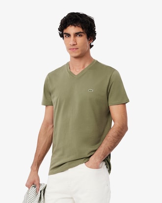 Men's Lightweight Pima Cotton V-Neck T-Shirt