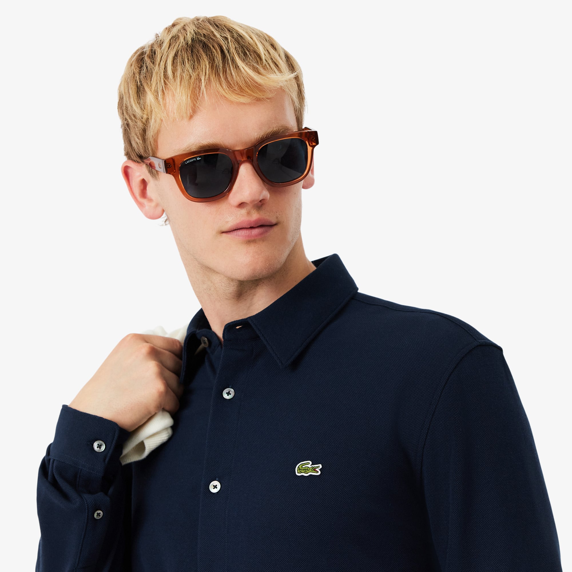 Men's Slim Fit Cotton Piqué Shirt