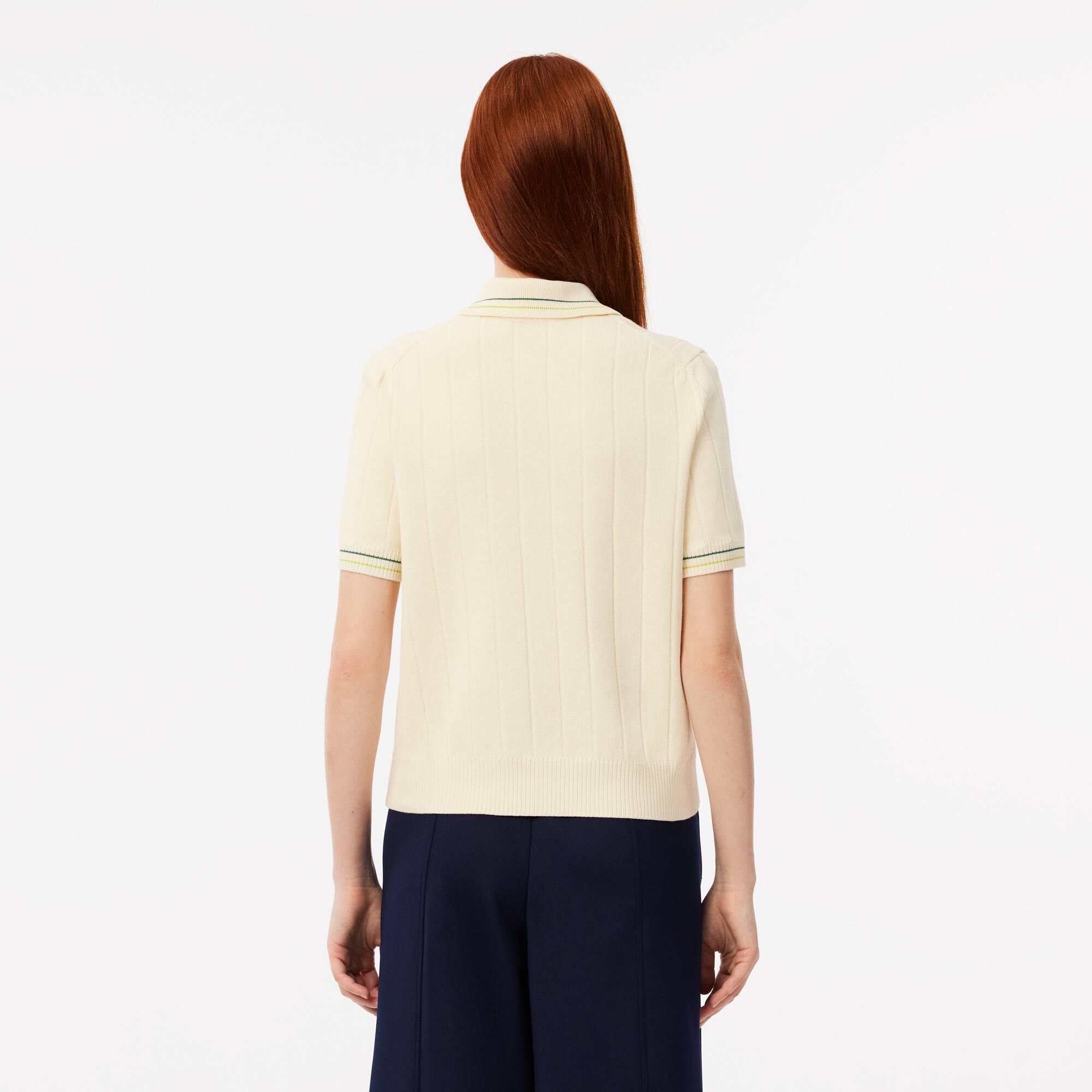 Women's Made In France Ribbed Cotton Polo - Sweaters & Sweatshirts