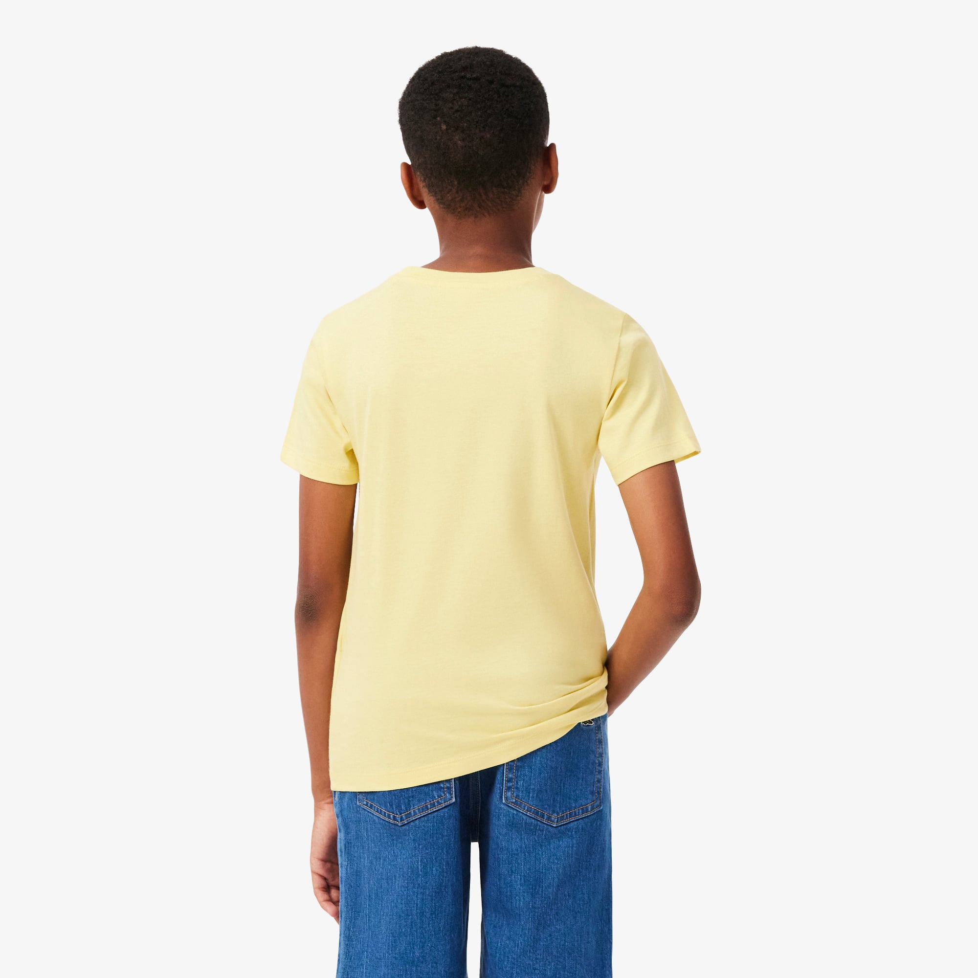 Textured Lacoste Cotton T-Shirt