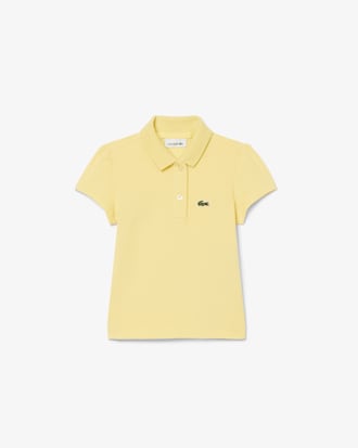 Girls' Scalloped Collar Piqu&eacute; Polo