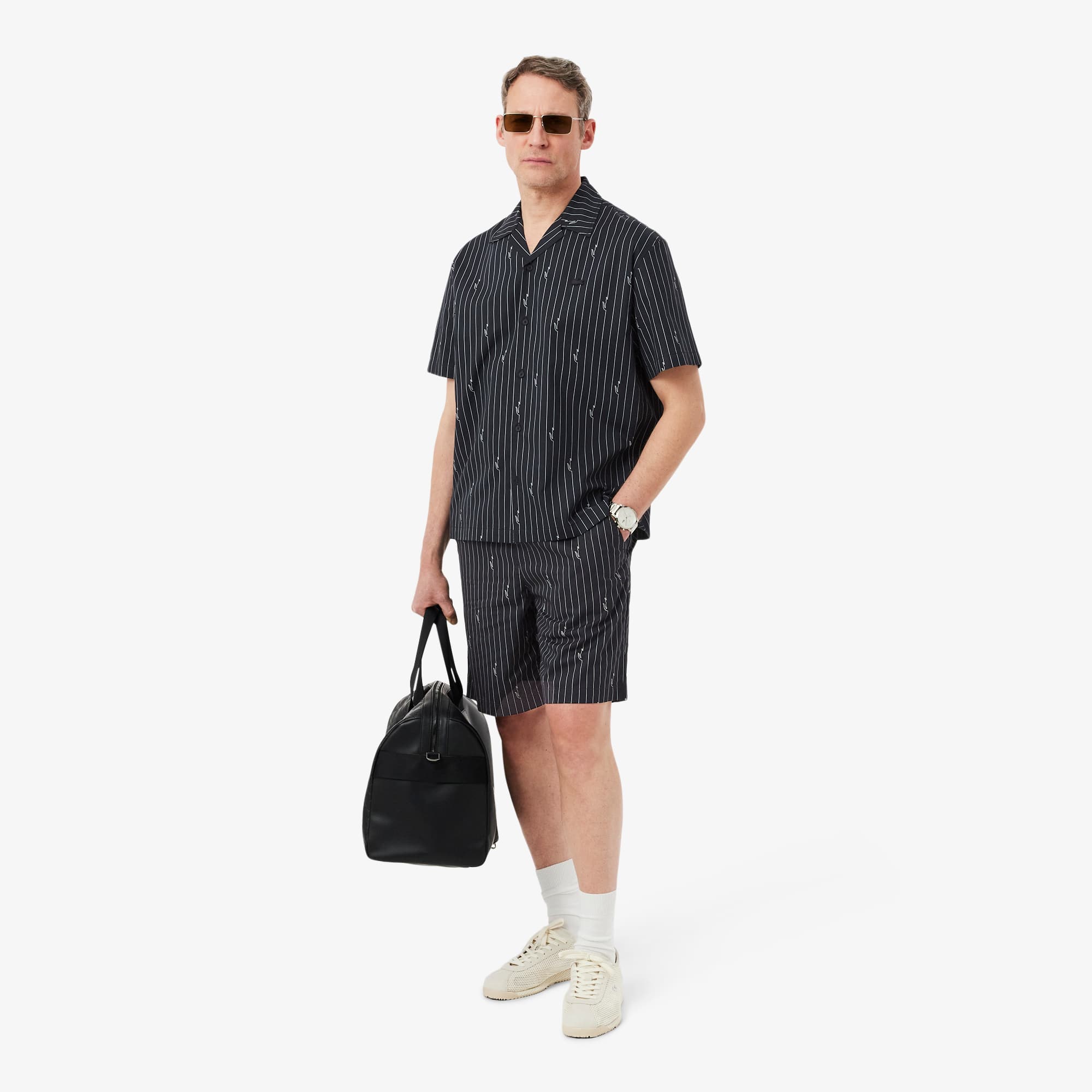 未使用級✨BRIEFING MS LOGO LINE SHORT PANTS Crocodile Print Stripe Cotton Shorts - Shorts & Swim - New In 2026