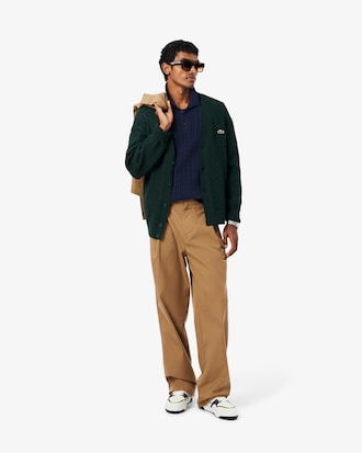 Polo maille torsad&eacute;e coton classic fit