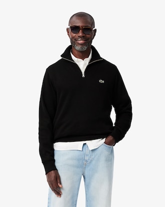 Men's Zip-Up High-Neck Sweatshirt