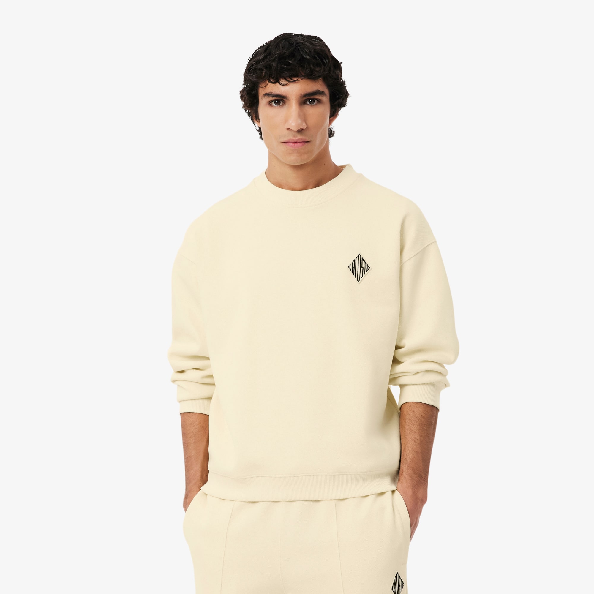 Lacoste Double Face Piqué Badge Sweatshirt