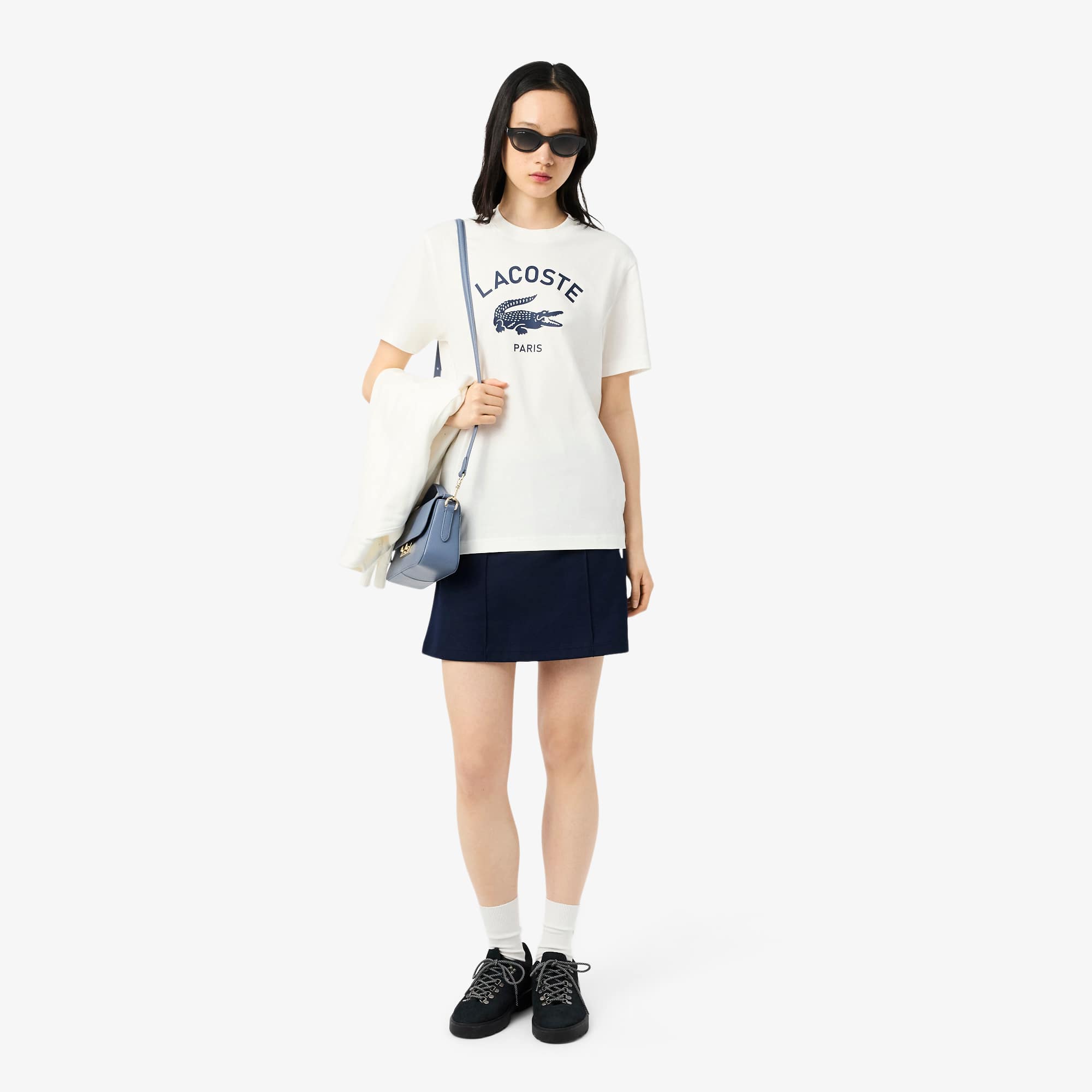 【関税&送料込】Lacoste Cotton T-Shirt With Print Kids' Contrast Print Cotton Jersey T-shirt - T-Shirts & Tops