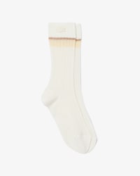 Runway Transparent Ribbed Socks