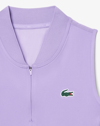 Polo de Tenis El&aacute;stico sin Mangas de Dos Tejidos