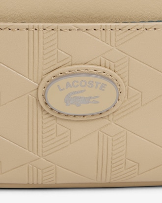 Vertical Leather Monogram Satchel