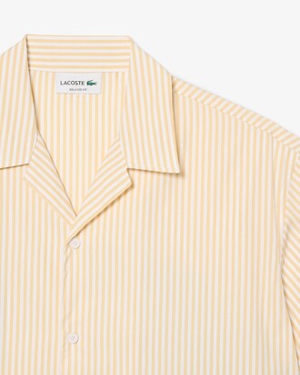 Relaxed Fit Striped Crocodile Shirt