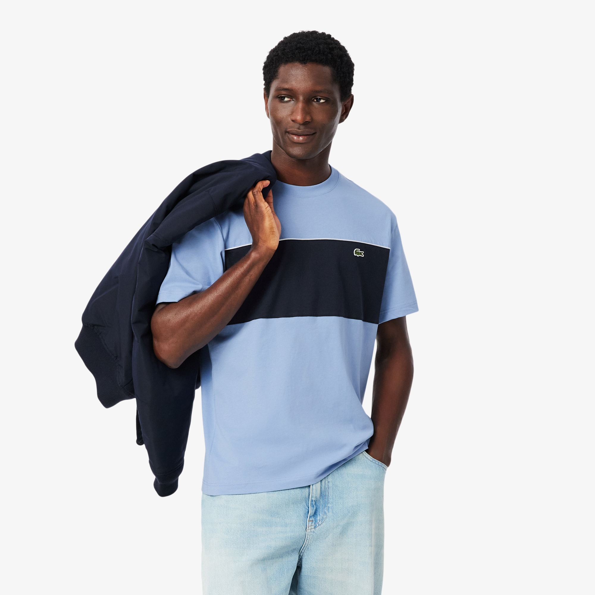 Colorblock Cotton T-Shirt - All Men's Clothing - New In 2026 | Lacoste
