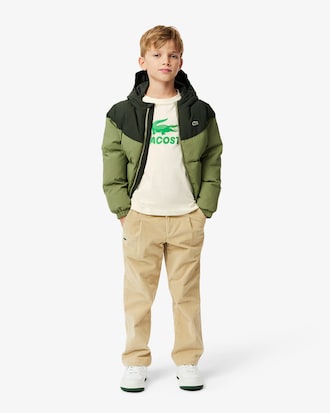 Kids' Crocodile Print Cotton T-Shirt