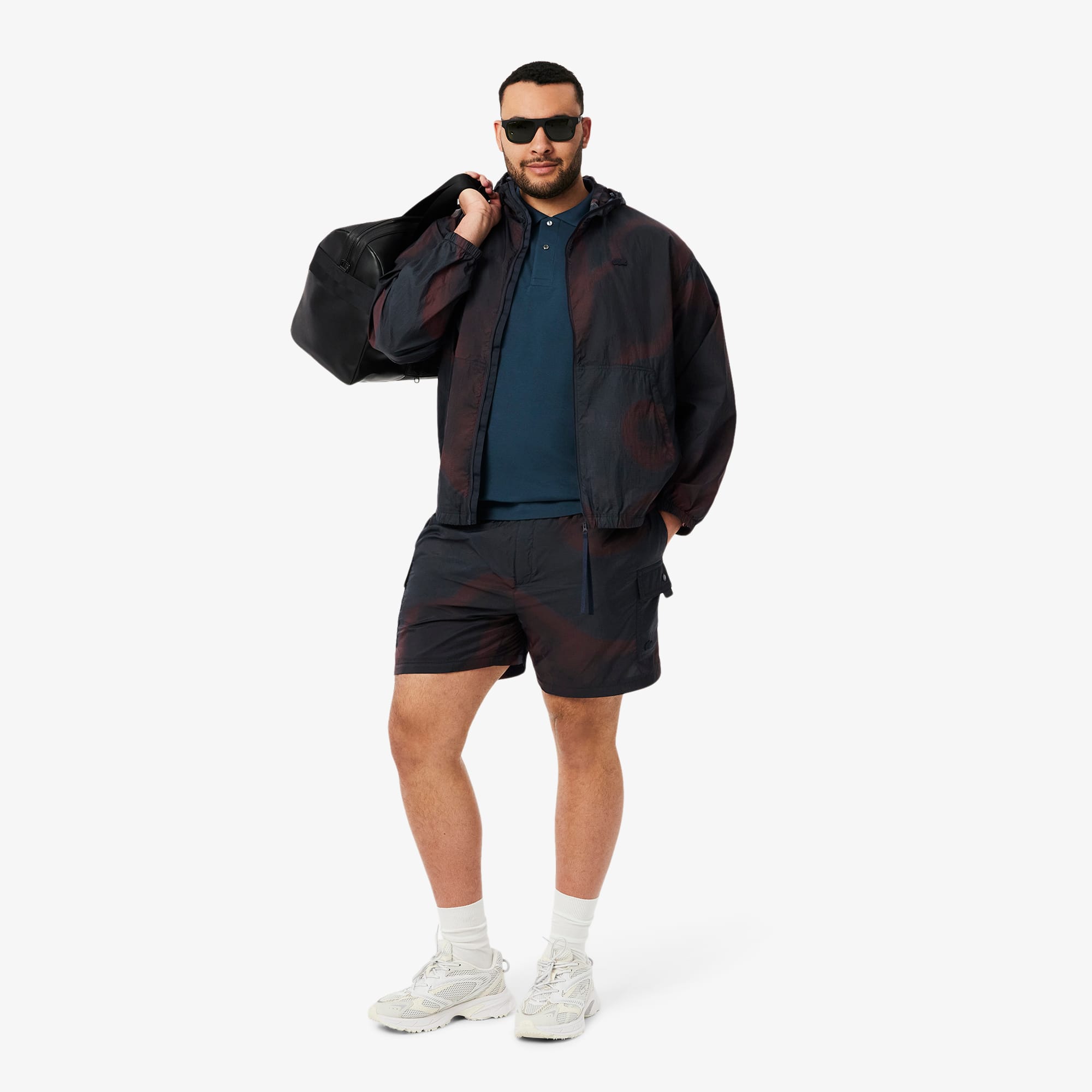 Men's Ombré Print Ripstop Nylon Jacket - Jackets & Coats