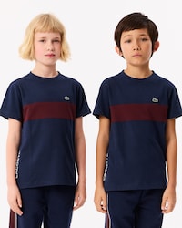 Kids' Contrast Stripe Cotton T-Shirt