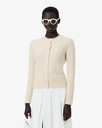 Runway Cashmere Cable Knit Cardigan