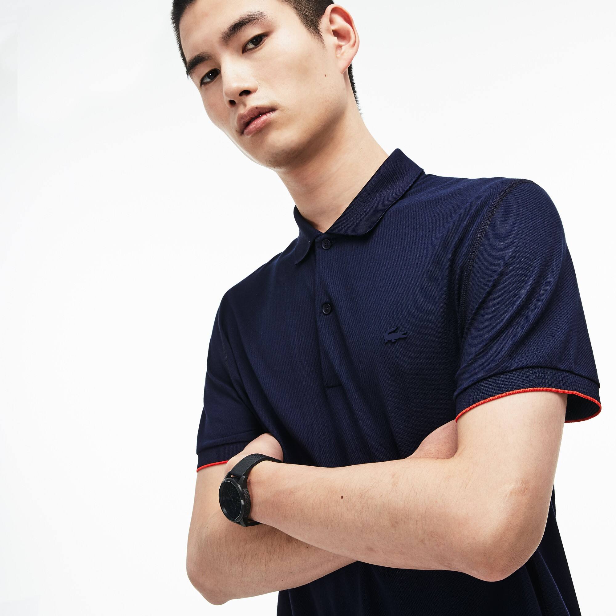 Men's Motion Regular Fit Technical Petit Piqué Polo Men's Motion Regular Fit Technical Petit Piqué Polo