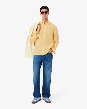 Men's Regular Fit Linen Shirt