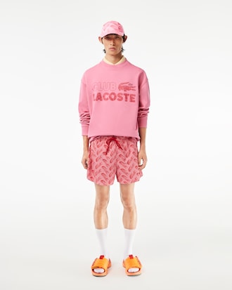 Gorra de estampado vintage de algod&oacute;n org&aacute;nico unisex Lacoste