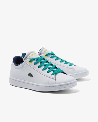 Sneakers Carnaby junior Lacoste en synth&eacute;tique