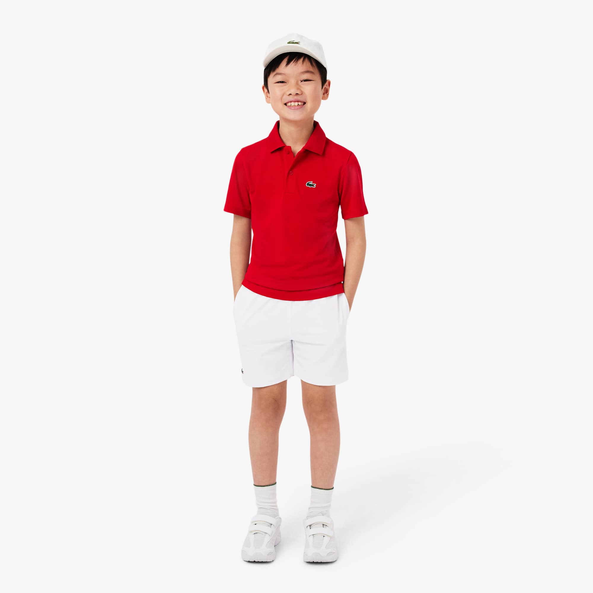 Lacoste Boys' Sport Shorts - 10 Years In White
