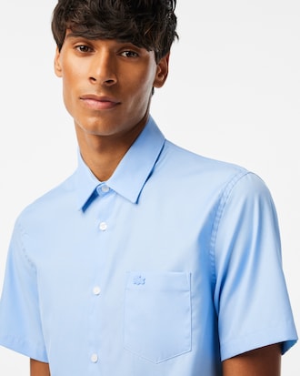 Men's Regular Fit Short Sleeve Cotton Shirt