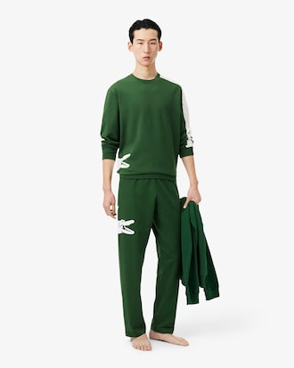 Men's Printed Fleece Loungewear Pants
