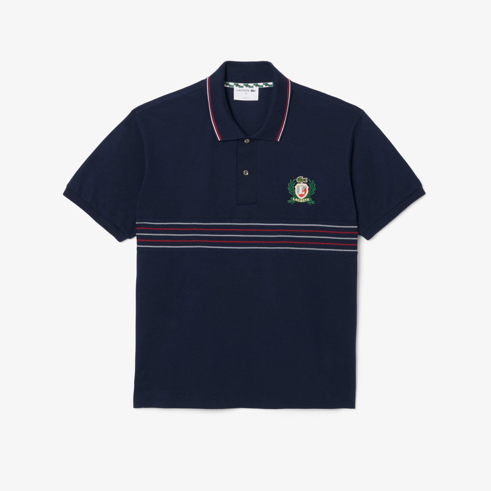 Men's Classic Fit L.12.12 Embroidered Shield Polo - Polo