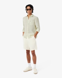 Men's Regular Fit Striped Linen Shirt