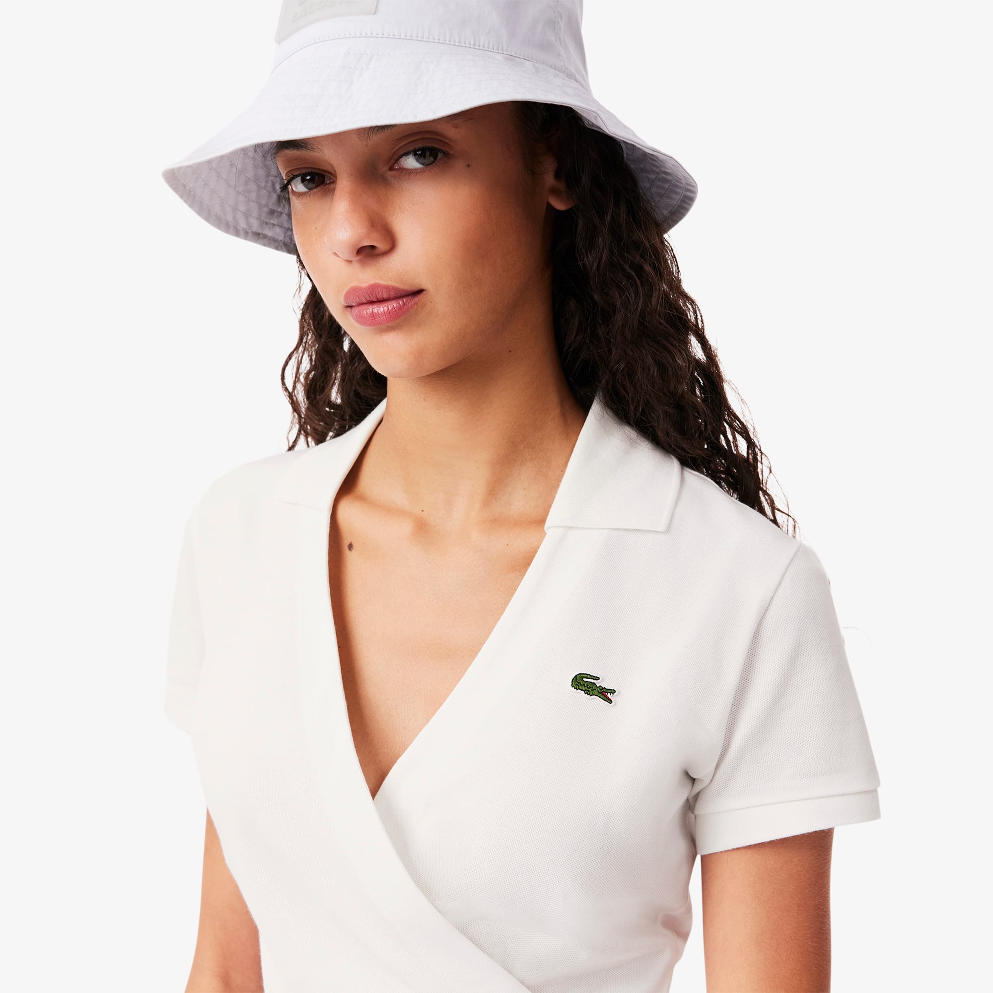 Women's Stretch Mini Piqué Wrap Polo - Polo Shirts - New In 2026