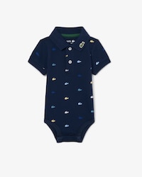 Infants' Crocodile Print Piqu&eacute; Onesie