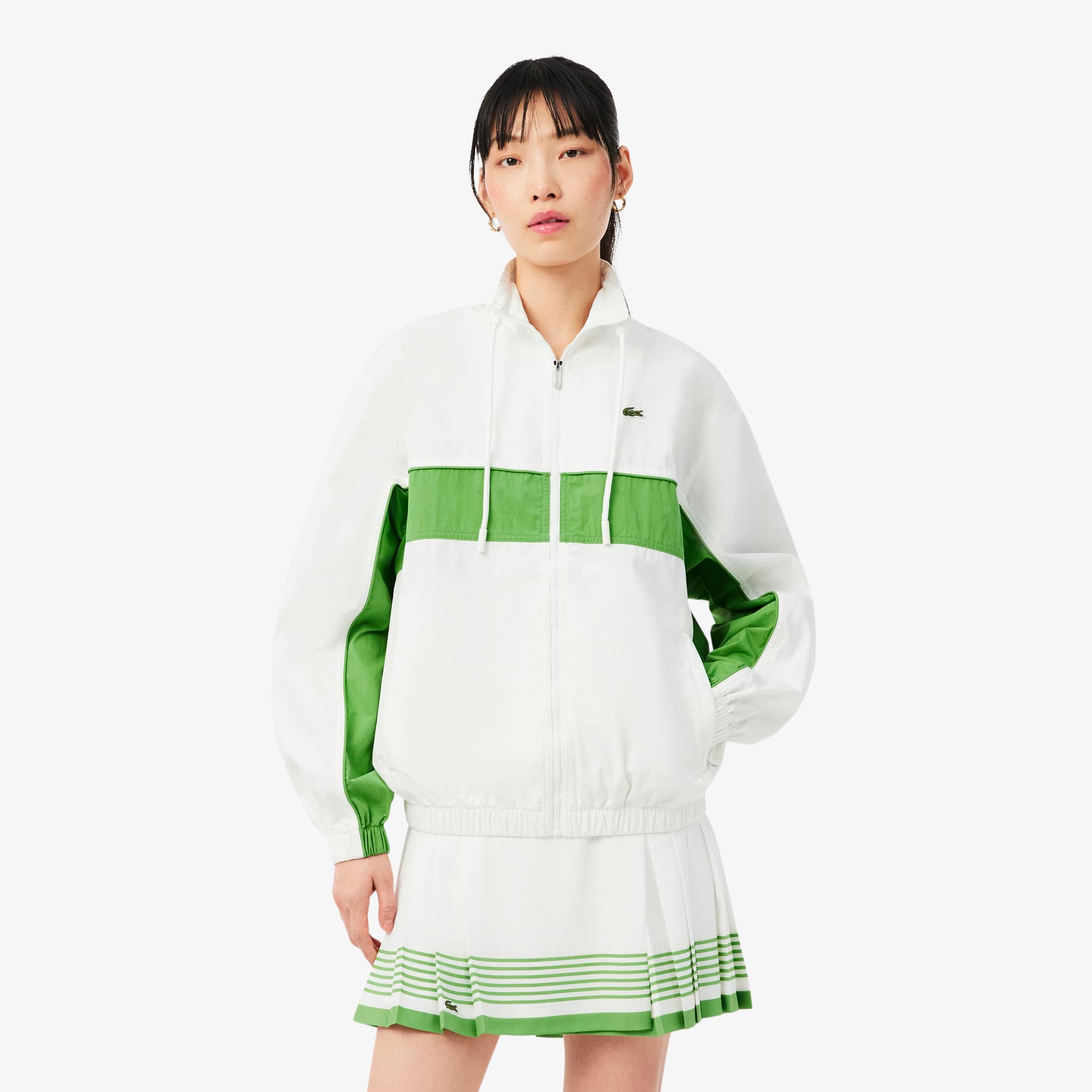 Relaxed Fit Zipped Cotton Twill Jacket - undefined - New In 2026