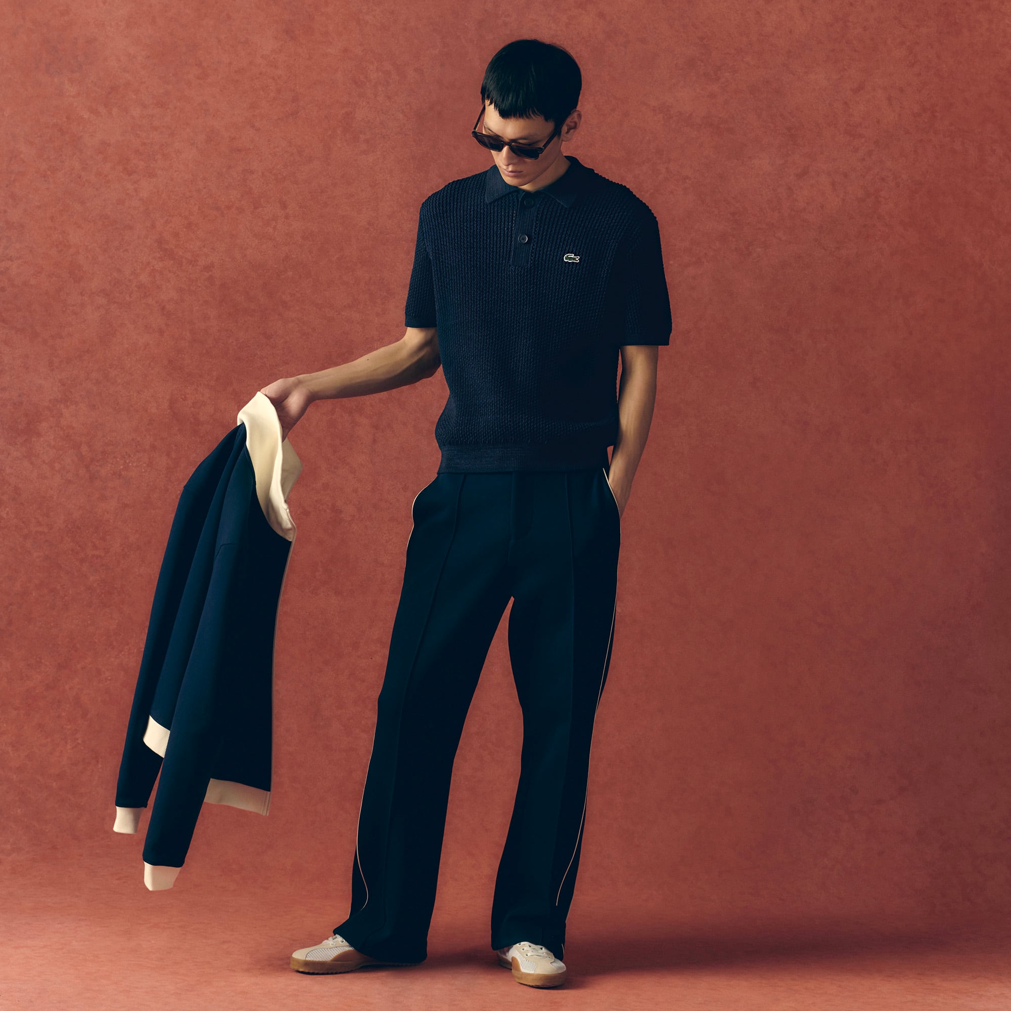 LACOSTE スウェット ラコステ LACOSTE プレミアムスウェットクルーネック （グレー