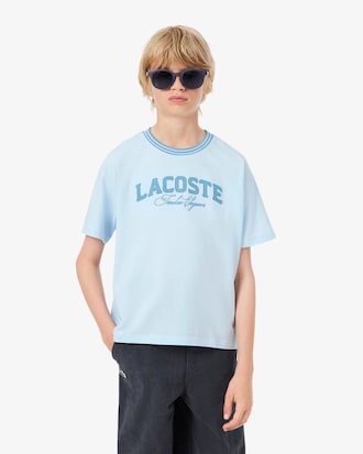 Playera de Algod&oacute;n con Detalles de La Marca Lacoste