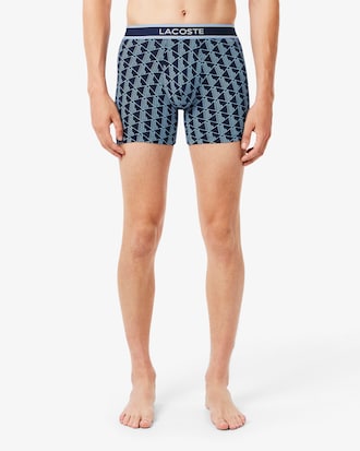 Men's 3-Pack Monogram Print Boxer Briefs