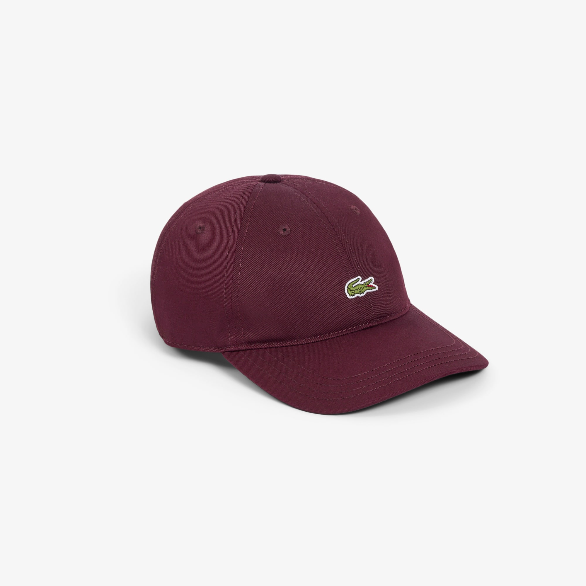 Lacoste Unisex Cotton Twill Cap - One Size In Red