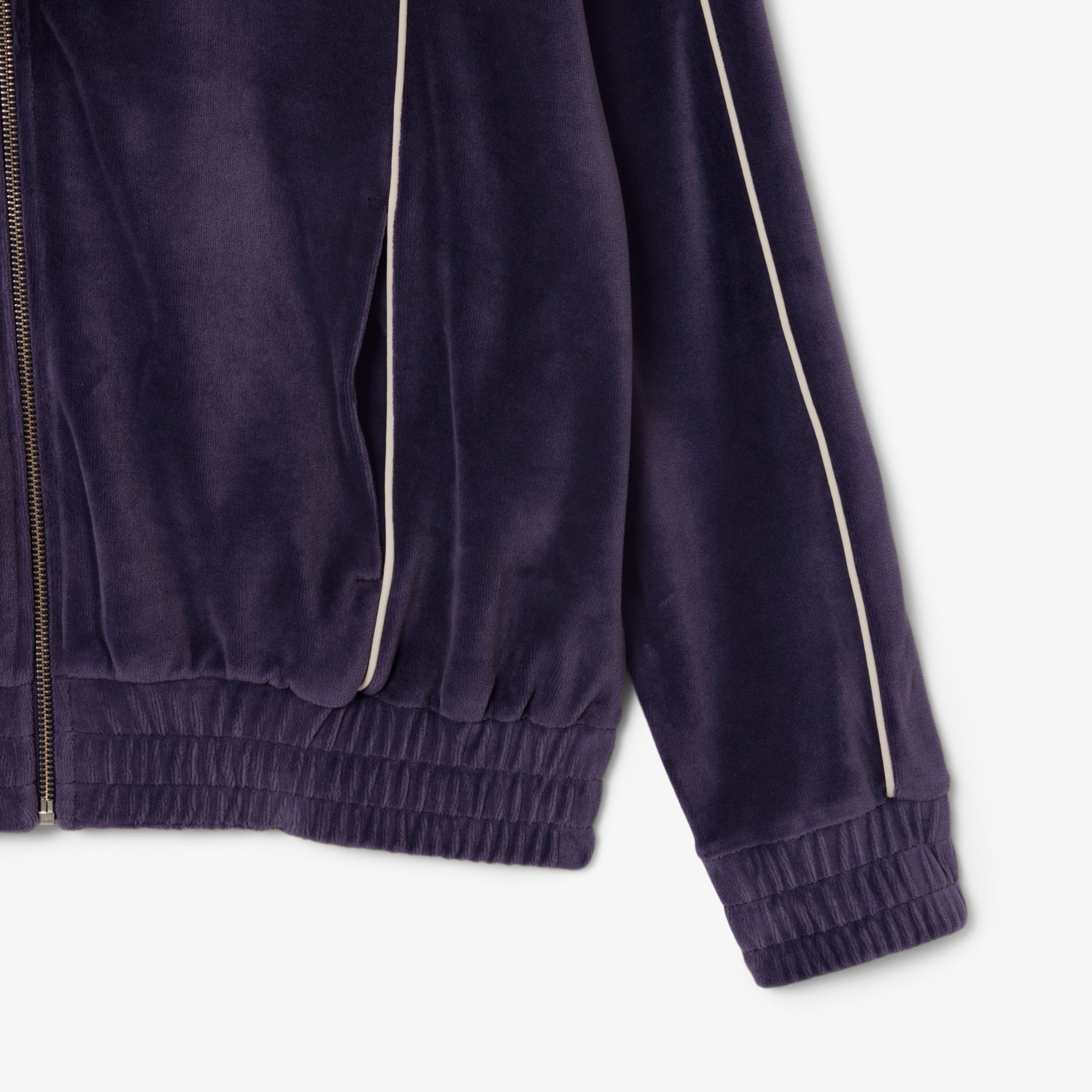 Women's Oversized Zip-Up Velour Sweatshirt