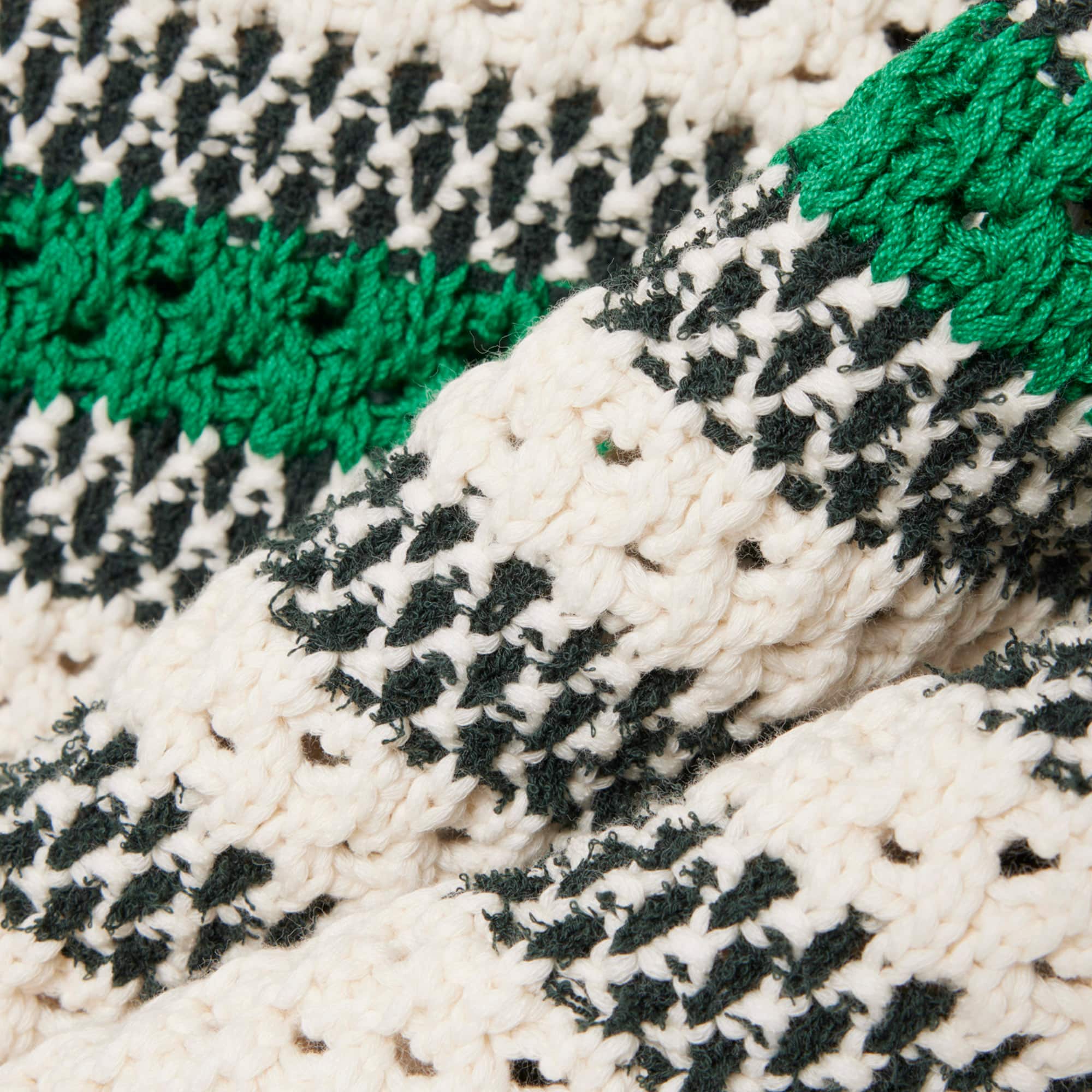 Lacy Striped Piqué Sweater Vest