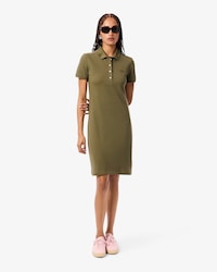 Women's Slim Fit Stretch Mini Piqué Polo Dress