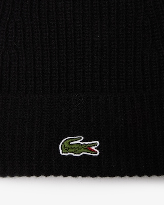 Unisex Rib Knit Wool Beanie